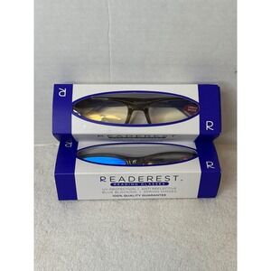 ReaderRest Reading Glasses +3.75 Urban Smoke Blue Blocking Anti Reflective 2pr‎